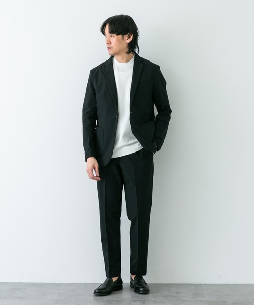 URBAN RESEARCH DOORS(アーバンリサーチドアーズ)の「『イージーケア』LIFE STYLE TAILOR シアサッカーコンフォータブルパンツ(スーツパンツ・メンズ・ネイビー/ブラック・X-LARGE/LARGE/MEDIUM/SMALL)」の12枚目の写真