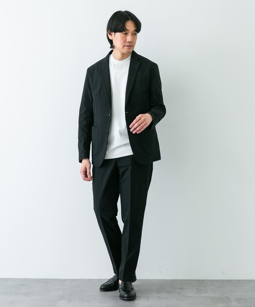 URBAN RESEARCH DOORS(アーバンリサーチドアーズ)の「『イージーケア』LIFE STYLE TAILOR シアサッカーコンフォータブルパンツ(スーツパンツ・メンズ・ネイビー/ブラック・X-LARGE/LARGE/MEDIUM/SMALL)」の13枚目の写真