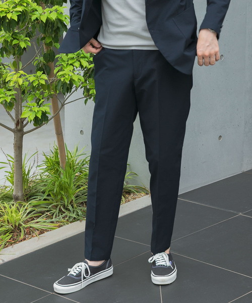 URBAN RESEARCH DOORS(アーバンリサーチドアーズ)の「『イージーケア』LIFE STYLE TAILOR シアサッカーコンフォータブルパンツ(スーツパンツ・メンズ・ネイビー/ブラック・X-LARGE/LARGE/MEDIUM/SMALL)」の14枚目の写真