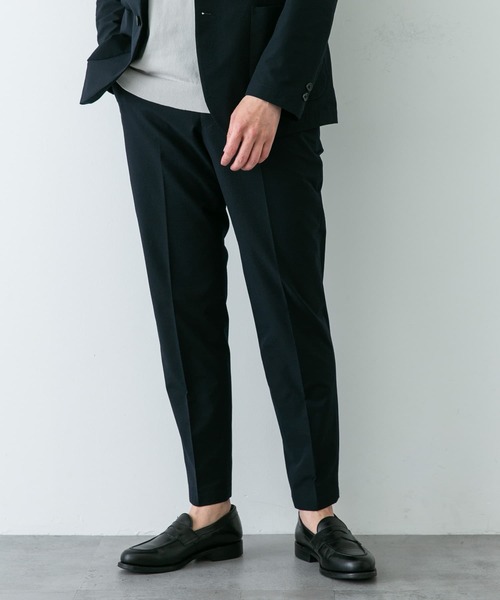 URBAN RESEARCH DOORS(アーバンリサーチドアーズ)の「『イージーケア』LIFE STYLE TAILOR シアサッカーコンフォータブルパンツ(スーツパンツ・メンズ・ネイビー/ブラック・X-LARGE/LARGE/MEDIUM/SMALL)」の21枚目の写真