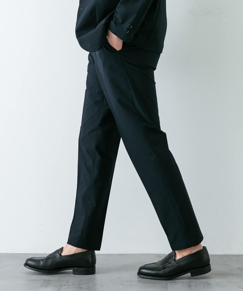 URBAN RESEARCH DOORS(アーバンリサーチドアーズ)の「『イージーケア』LIFE STYLE TAILOR シアサッカーコンフォータブルパンツ(スーツパンツ・メンズ・ネイビー/ブラック・X-LARGE/LARGE/MEDIUM/SMALL)」の22枚目の写真