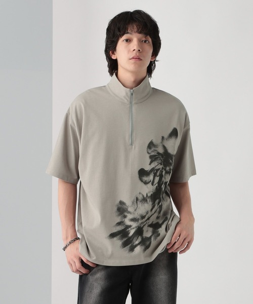 HARE ZIPラインハーフZIPスウェット【当日発送】 楽天市場】ウラケロゴハーフジップスウェット HARE ハレ