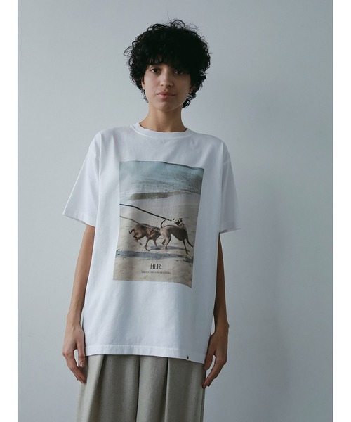 HER.(ハー)の「Oreo & Rose Tee/03(Tシャツ/カットソー・レディース・オフホワイト・XL/フリー)」の2枚目の写真
