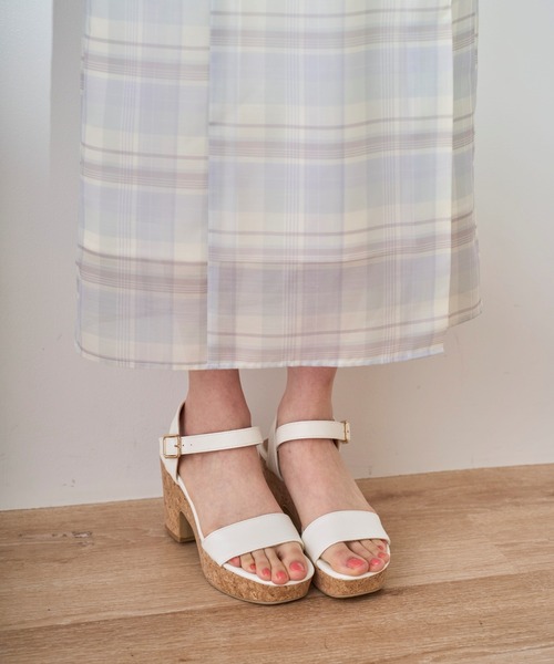 31 Sons de mode（トランテアン　ソン　ドゥ　モード）の「2025春夏新作 コルクソールサンダル（サンダル・レディース・ブラック/オフホワイト/インディゴブルー・S/M/L）」の16枚目の写真