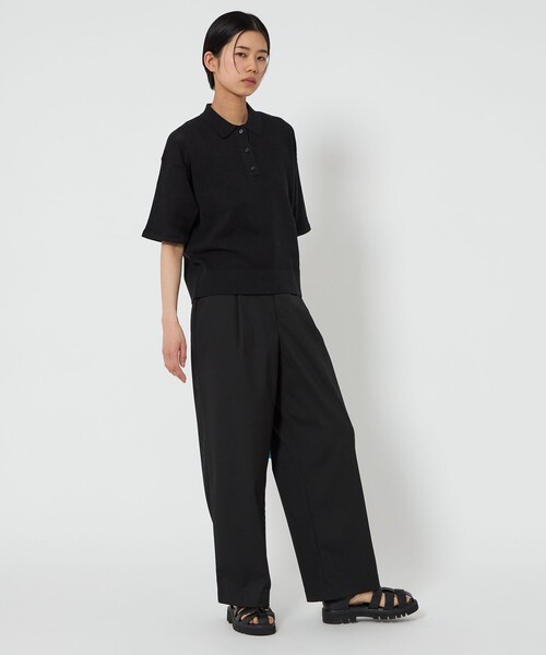 CITEN（シテン）の「＜CITEN＞キャリーマンワンタックスラックス（スラックス・レディース・ダークグレー/ライトグレー/ブラック・M/S）」の6枚目の写真