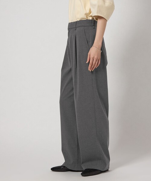 CITEN（シテン）の「＜CITEN＞キャリーマンワンタックスラックス（スラックス・レディース・ダークグレー/ライトグレー/ブラック・M/S）」の8枚目の写真