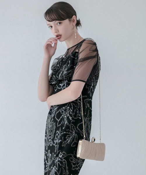 セール】【LEJA】3WAYゴールドリンググリッターバッグ結婚式