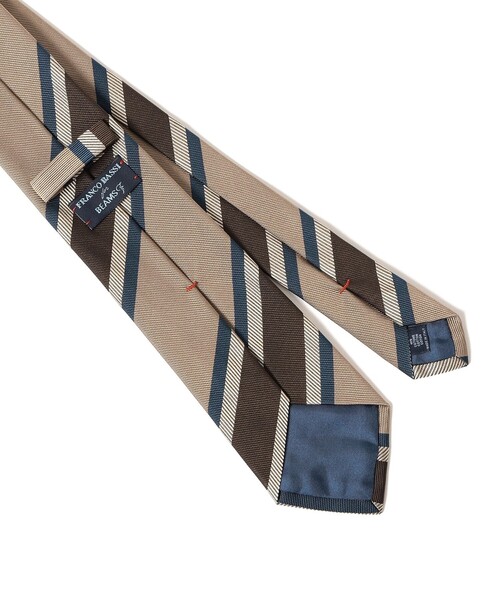 セール】FRANCO BASSI / シルクコットン ストライプ ネクタイ