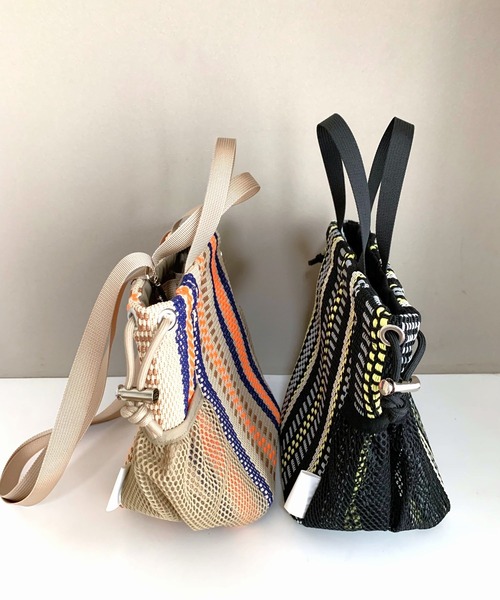 Casselini(キャセリーニ)の「メッシュシート巾着(トートバッグ・レディース・ベージュ系その他/ブラック系その他・ONE SIZE)」の9枚目の写真