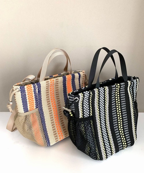 Casselini(キャセリーニ)の「メッシュシート巾着(トートバッグ・レディース・ベージュ系その他/ブラック系その他・ONE SIZE)」の10枚目の写真