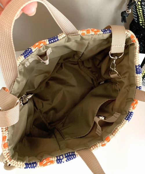 Casselini(キャセリーニ)の「メッシュシート巾着(トートバッグ・レディース・ベージュ系その他/ブラック系その他・ONE SIZE)」の8枚目の写真