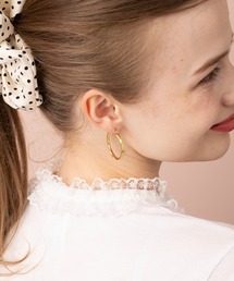 Merry Gem（メリージェム）の「【Merry Gem】≪アレルギー対応≫ 選べるバリエーション ステンレス モチーフフープピアス KNF-TP（ピアス（両耳用））」