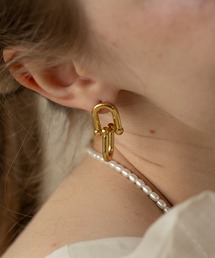 Merry Gem（メリージェム）の「【Merry Gem】≪アレルギー対応≫ 選べるバリエーション ステンレス モチーフフープピアス KNF-TP（ピアス（両耳用））」