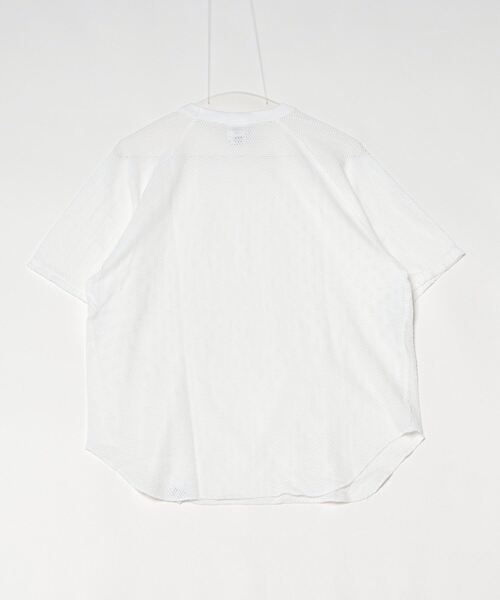 WALLA WALLA SPORT（ワラワラスポーツ）の「COTTON MESH RAGLAN TEE/ コットンメッシュ ラグランティー（Tシャツ/カットソー・メンズ・アイボリー/ブルーグリーン/スミクロ/インディゴブルー/マスタード/ホワイト・LARGE/X-LARGE/MEDIUM/SMALL）」の7枚目の写真