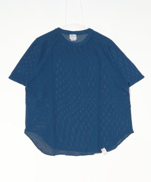 WALLA WALLA SPORT（ワラワラスポーツ）の「COTTON MESH RAGLAN TEE/ コットンメッシュ ラグランティー（Tシャツ/カットソー・メンズ・アイボリー/ブルーグリーン/スミクロ/インディゴブルー/マスタード/ホワイト・LARGE/X-LARGE/MEDIUM/SMALL）」の12枚目の写真
