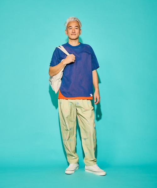 WALLA WALLA SPORT（ワラワラスポーツ）の「COTTON MESH RAGLAN TEE/ コットンメッシュ ラグランティー（Tシャツ/カットソー・メンズ・アイボリー/ブルーグリーン/スミクロ/インディゴブルー/マスタード/ホワイト・LARGE/X-LARGE/MEDIUM/SMALL）」の8枚目の写真