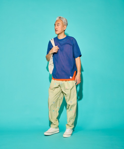 WALLA WALLA SPORT（ワラワラスポーツ）の「COTTON MESH RAGLAN TEE/ コットンメッシュ ラグランティー（Tシャツ/カットソー・メンズ・アイボリー/ブルーグリーン/スミクロ/インディゴブルー/マスタード/ホワイト・LARGE/X-LARGE/MEDIUM/SMALL）」の9枚目の写真