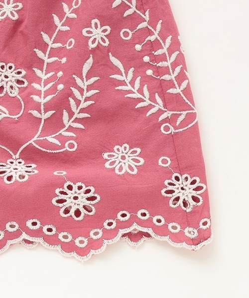 petit main LIEN（プティマインリアン）の「【リンク】インド綿オーバーレースチュニック（チュニック・レディース・スモークピンク/ターコイズブルー/キナリ・F）」の11枚目の写真