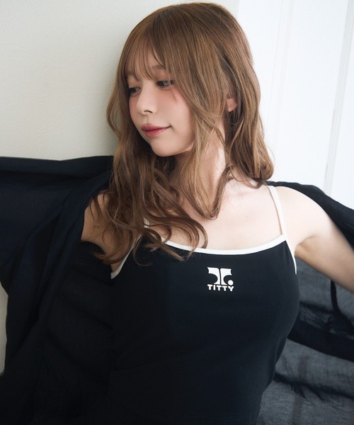 TITTY＆CO. レースキャミ付きスウェットセットアップ TITTY＆CO. セットアップ レースキャミ付きスウェット