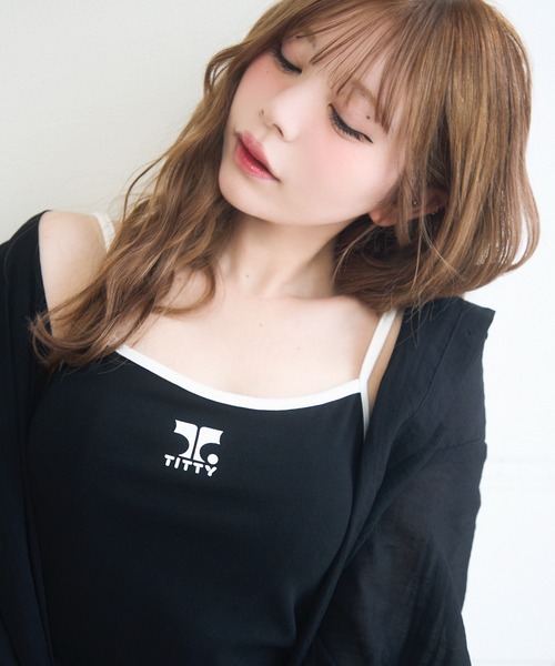 3点セット】シアーシャツ付きキャミセットアップ（セットアップ