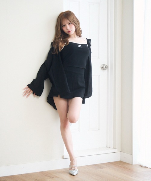 TITTY＆CO. レースキャミ付きスウェットセットアップ TITTY＆CO. セットアップ レースキャミ付きスウェット