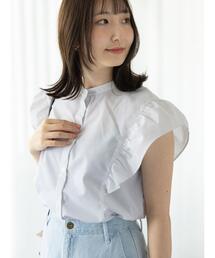 Te chichi TERRASSE（テチチテラス）の「【イージーケア】無地/柄アソート前後2WAYブラウス（シャツ/ブラウス）」