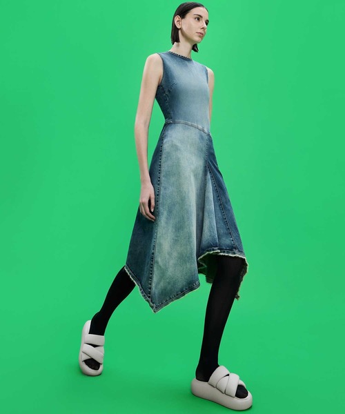 CHARLES&KEITH ストレッチ ストラッピーフラットサンダル/送料込 CHARLES & KEITH｜ストレッチ ファブリックストラッピーフラット