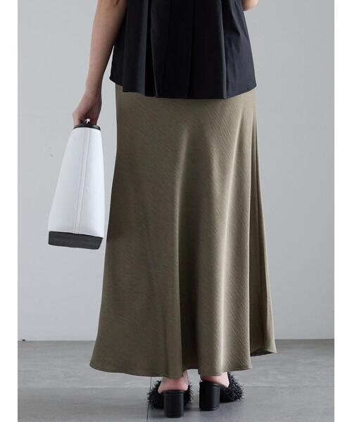Te chichi（テチチ）の「【松井愛莉着用】フィブリルロングナロースカート《2025summer catalog item》（スカート・レディース・カーキ/オフホワイト/ブラウン・F）」の11枚目の写真