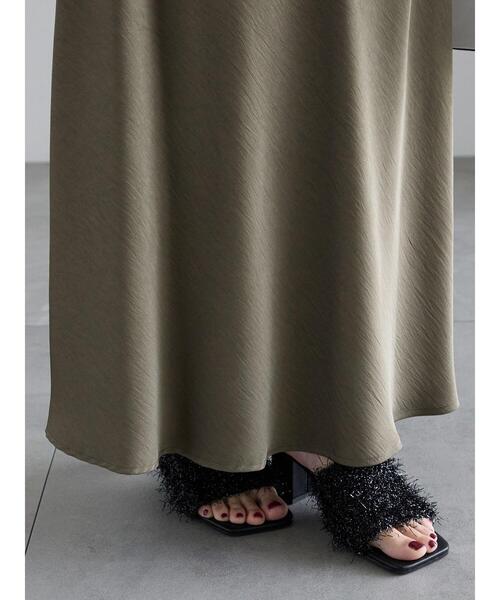 Te chichi（テチチ）の「【松井愛莉着用】フィブリルロングナロースカート《2025summer catalog item》（スカート・レディース・カーキ/オフホワイト/ブラウン・F）」の13枚目の写真