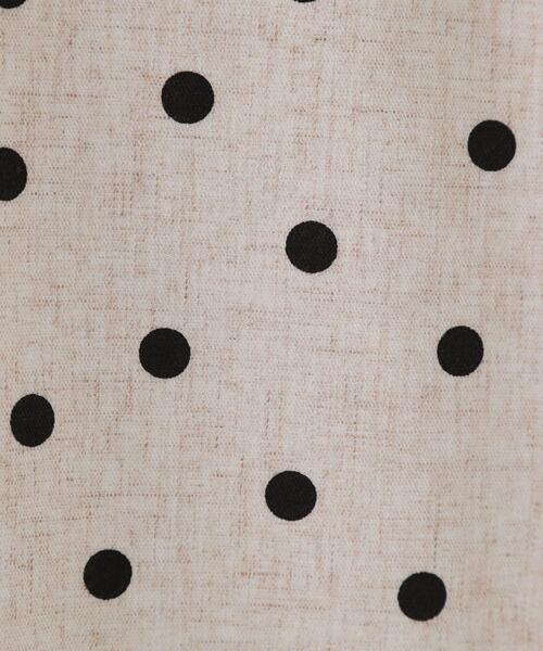 OPAQUE.CLIP（オペークドットクリップ）の「麻混ドットプリントナロースカート【洗濯機洗い可】（スカート・レディース・ベージュ系その他3/ライトグレー系・40/38/36）」の7枚目の写真