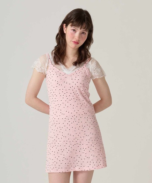 トップス Tina:Jojun セール】カシュクール風 レーストップス TINA：JOJUN（Tシャツ