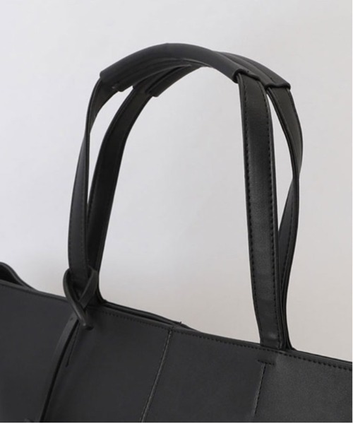 REGiSTA(レジスタ)の「REGiSTA Split Leather Tote Bag(ビジネスバッグ・メンズ・ネイビー/ダークブラウン・FREE)」の5枚目の写真