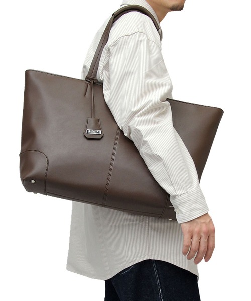 REGiSTA(レジスタ)の「REGiSTA Split Leather Tote Bag(ビジネスバッグ・メンズ・ネイビー/ダークブラウン・FREE)」の16枚目の写真