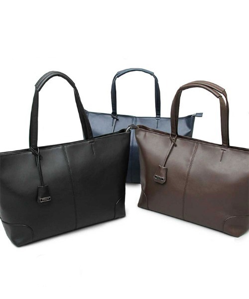 REGiSTA(レジスタ)の「REGiSTA Split Leather Tote Bag(ビジネスバッグ・メンズ・ネイビー/ダークブラウン・FREE)」の17枚目の写真
