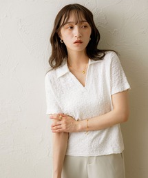 NOAHL | 【NOAHL】ジャガードスキッパーTシャツ(Tシャツ/カットソー)