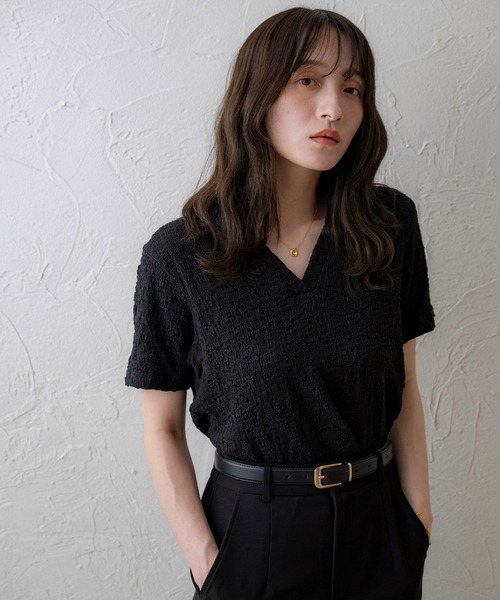 セール】【NOAHL】ジャガードスキッパーTシャツ（Tシャツ