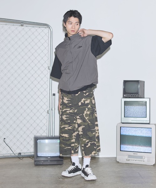 MSG（エムエスジー）の「ナイロン リバーシブルドローコードスタンドネックベスト【UNISEX】（ベスト・メンズ・ブラック/ワイン/チャコール/ネイビー・S/M/L/XL）」の22枚目の写真