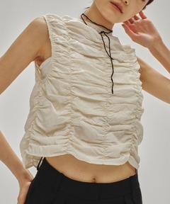 完売todayful Piping Shirring Blouse トゥデイフル TODAYFUL/トゥデイフル】Piping Shirring Blouse/パイピング