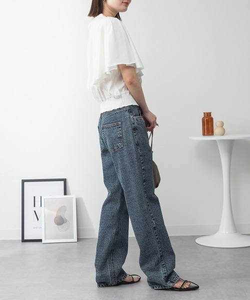 RCD(アールシーディー)の「ピンタックフレア袖ブラウス風カットソー(Tシャツ/カットソー・レディース・ブラック/グレイッシュベージュ/オフホワイト/チャコールグレー・M-L/LL~3L/4L~5L)」の21枚目の写真