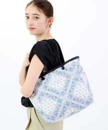 美品レア❣️レスポートサック トートバッグ ショルダーバック デニム ツイード MINI N/S TOTEデニムデイジー（トートバッグ）｜LeSportsac
