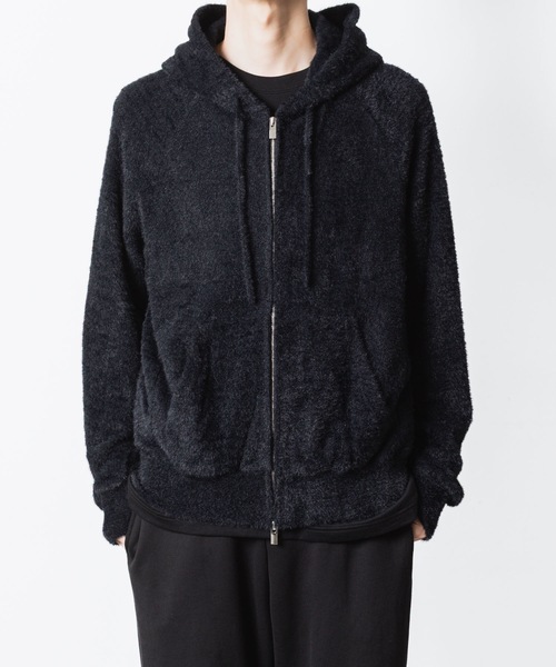 VEIN （ヴェイン）の「モールヤーン ジャージー ジップアップフーディー / MALL YARN JERSEY ZIP UP HOODIE（パーカー・メンズ・ブラック/ブラウン・2/1/3）」の20枚目の写真