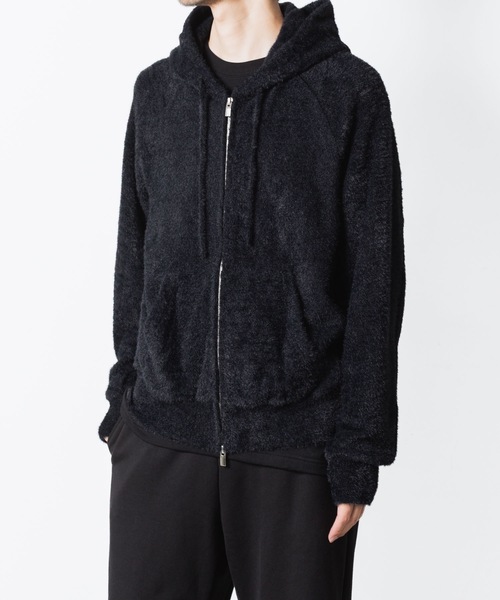 VEIN （ヴェイン）の「モールヤーン ジャージー ジップアップフーディー / MALL YARN JERSEY ZIP UP HOODIE（パーカー・メンズ・ブラック/ブラウン・2/1/3）」の22枚目の写真