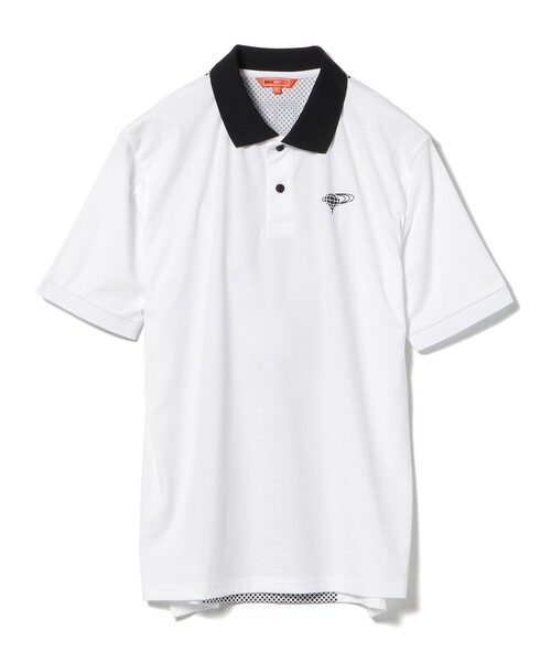 ORANGE LABEL / 吸水速乾 ドットプリント ロゴポロシャツ 【DRY