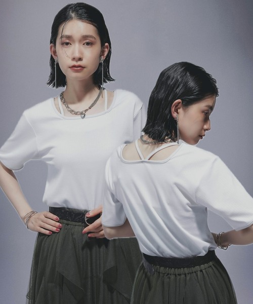 tシャツ ハイショクリブT(HARE) レディース ハイショクリブT(HARE)（Tシャツ/カットソー）｜HARE（ハレ）の