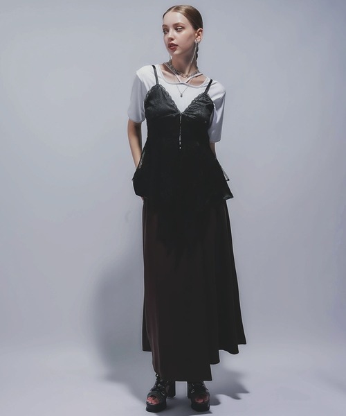 HARE（ハレ）の「ハイショクリブT(HARE)（Tシャツ/カットソー・レディース・アイボリー/ブラック/オレンジ/レッド・FREE）」の10枚目の写真