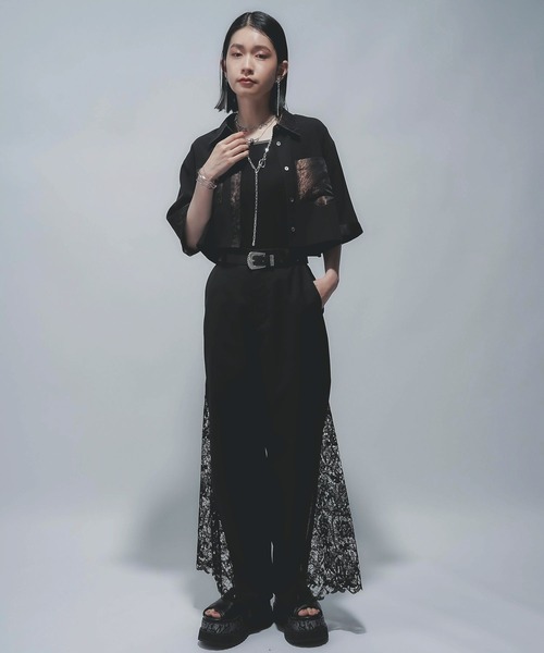 HARE（ハレ）の「ハイショクリブT(HARE)（Tシャツ/カットソー・レディース・アイボリー/ブラック/オレンジ/レッド・FREE）」の9枚目の写真