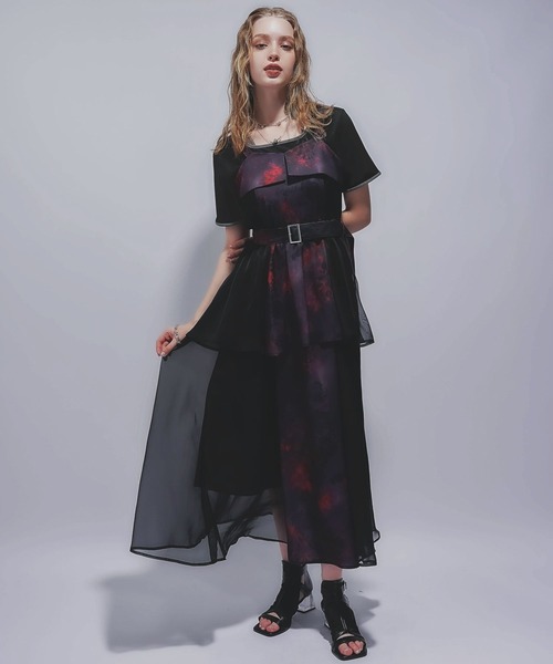 HARE（ハレ）の「ハイショクリブT(HARE)（Tシャツ/カットソー・レディース・アイボリー/ブラック/オレンジ/レッド・FREE）」の8枚目の写真