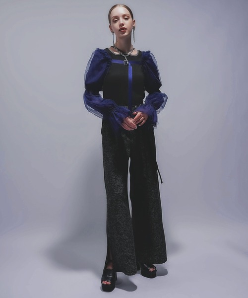 HARE（ハレ）の「ハイショクリブT(HARE)（Tシャツ/カットソー・レディース・アイボリー/ブラック/オレンジ/レッド・FREE）」の7枚目の写真