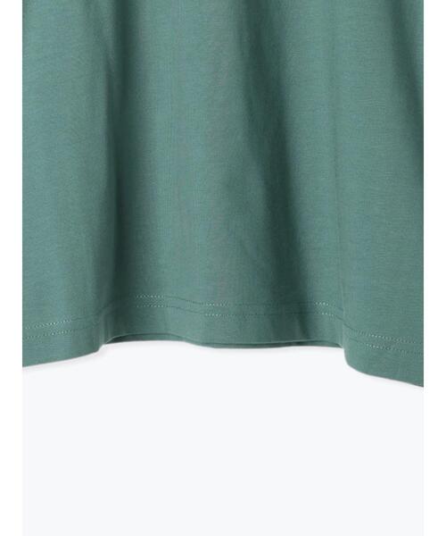 Samansa Mos2 blue（サマンサモスモスブルー）の「【USAコットン】フリルTシャツ（Tシャツ/カットソー・レディース・オフホワイト/ブラック/グリーン・F）」の19枚目の写真