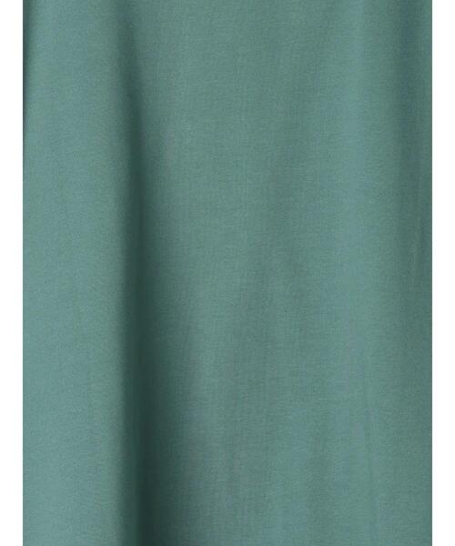 Samansa Mos2 blue（サマンサモスモスブルー）の「【USAコットン】フリルTシャツ（Tシャツ/カットソー・レディース・オフホワイト/ブラック/グリーン・F）」の17枚目の写真